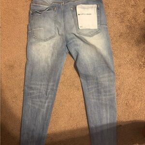 Light Blue Men Jeans Purple Brand
